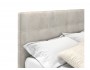 Мягкая кровать Selesta 1800 кожа кремовый с подъемным механизмом распродажа