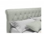 Мягкая кровать Ameli 1800 кожа серый с подъемным механизмом распродажа