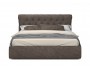 Мягкая кровать Ameli 1400 кожа брауни с подъемным механизмом распродажа