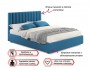 Мягкая кровать с тумбами Olivia 1600 синяя с подъемным механизмо от производителя