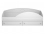 Кровать одинарная с ящиками и бортом Монако МН-11 + МН-11А белое от производителя