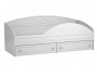 Кровать одинарная с ящиками и бортом Монако МН-11 + МН-11А белое купить
