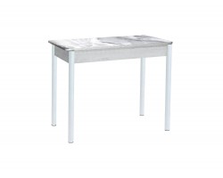 Обеденный стол раздвижной Нью йорк фотопечать / бетон белый Белы
