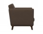 Кресло мягкое Лео, коричневый фото