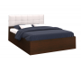 Кровать с подъемным механизмом Селена 160х200, венге/экокожа бел недорого