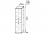 Шкаф-пенал для белья Принцесса 15, правый купить