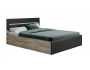 Кровать с настилом ДСП Наоми КР-11 160х200, дуб каньон/графит недорого