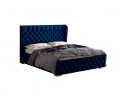 Кровать двуспальная без основания Франческа 160х200, синий