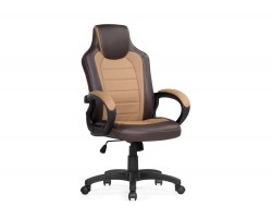 Кресло офисное Kadis коричневое / бежевое Компьютерное