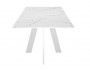Стол DikLine SKM120 Керамика Белый мрамор/подстолье белое/опоры  купить