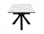 Стол DikLine SFE140 Керамика Белый мрамор/подстолье черное/опоры фото