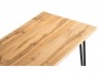Денвер Лофт 120 25 мм дуб вотан / черный матовый Стол деревянный распродажа