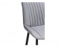Седа велюр светло-серый / черный Барный стул фото