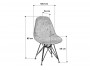 Стул Eames Cacao milk/CR фото