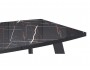 Стол KENNER SL1600  черный/стекло камень черный недорого