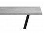 Мичиган Лофт 110х70 25 мм бетон / черный матовый Стол деревянный фото