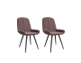 Комплект стульев Юкки (2 шт), черный велюр какао недорого