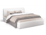 Кровать с подъемным механизмом Ривьера 140х200, экокожа белая недорого