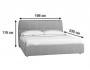 Кровать с ортопедическим основанием 1.8 Сканди Грей от производителя
