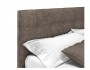 Мягкая кровать Selesta 1200 кожа брауни с подъемным механизмом с купить