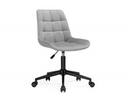 Кресло компьютерное Честер светло-серый / черный Стул
