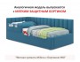 Мягкая кровать Milena 900 синяя с ортопедическим основанием распродажа
