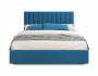 Мягкая кровать Olivia 1800 синяя с подъемным механизмом от производителя