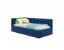 Мягкая кровать Milena 900 синяя с подъемным механизмом и матрасо недорого