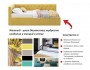 Мягкая кровать-тахта Afelia 900 желтая с ортопедическим основани распродажа