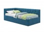 Мягкая кровать-тахта Afelia 900 синяя с ортопедическим основание недорого