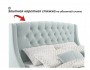 Мягкая кровать "Stefani" 1400 мята пастель с подъемным от производителя