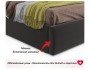 Мягкая кровать "Stefani" 1600 шоколад с подъемным меха распродажа