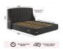 Мягкая кровать "Stefani" 1600 шоколад с ортопедическим купить