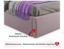 Мягкая кровать "Stefani" 1800 лиловая с ортопедическим купить