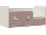 Юниор-4 Кровать 80х180 (Шарли мокко, Крафт белый) фото