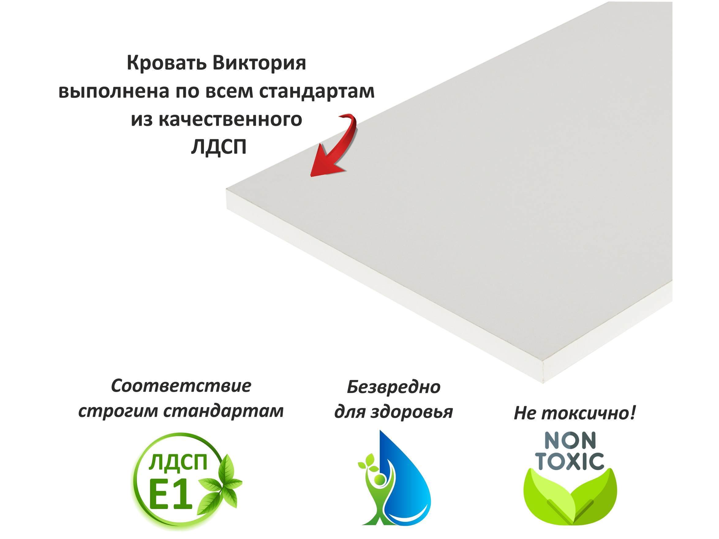 Кровать виктория с ящиками и прикроватным блоком